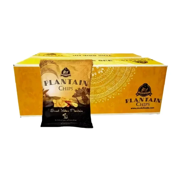 Sweet Yellow Plantain Chips Box (24)